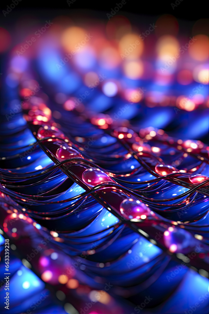 Luminous 3D Waves, Digital Abstracts, Backdrop, Wallpaper Luminous 3D Waves, Digital Abstracts, Backdrop, Wallpaper