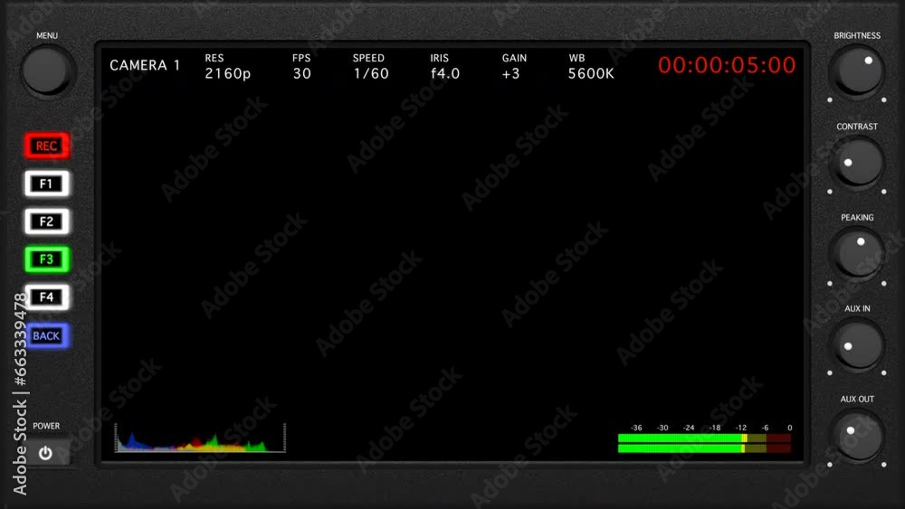 Professional Camcorder Video Display On Alpha Professional Camcorder Video Display On Alpha