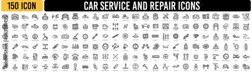 Car service and repair icons element. Garage, engine, oil, maintenance, accelerate icon