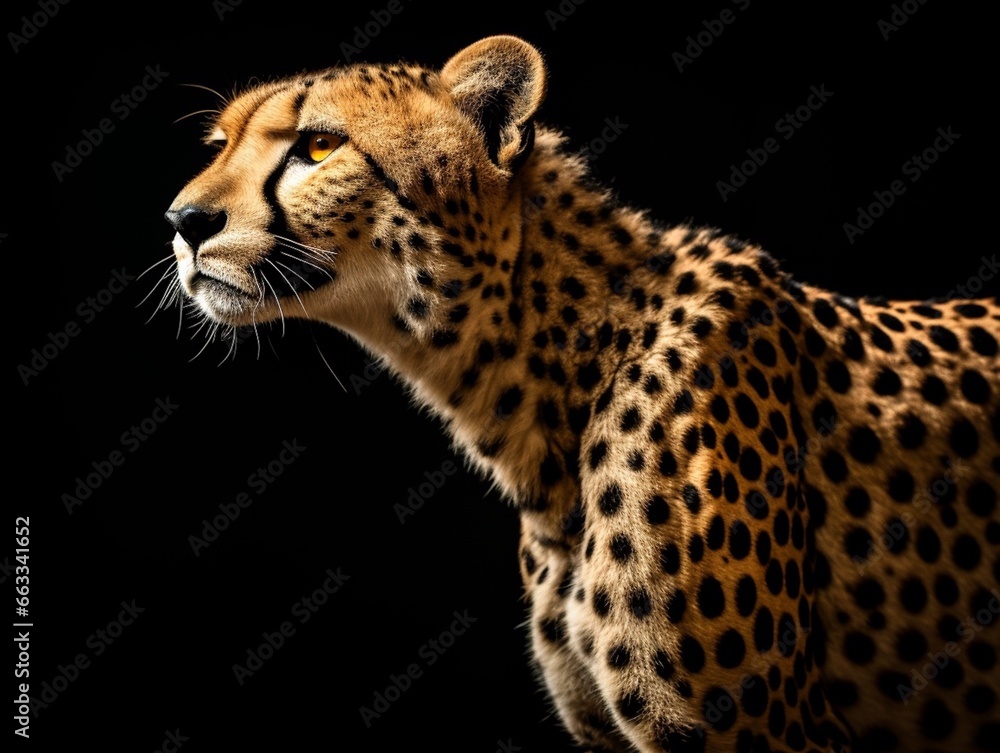 Obraz premium 獲物に狙いを定めるチーター 