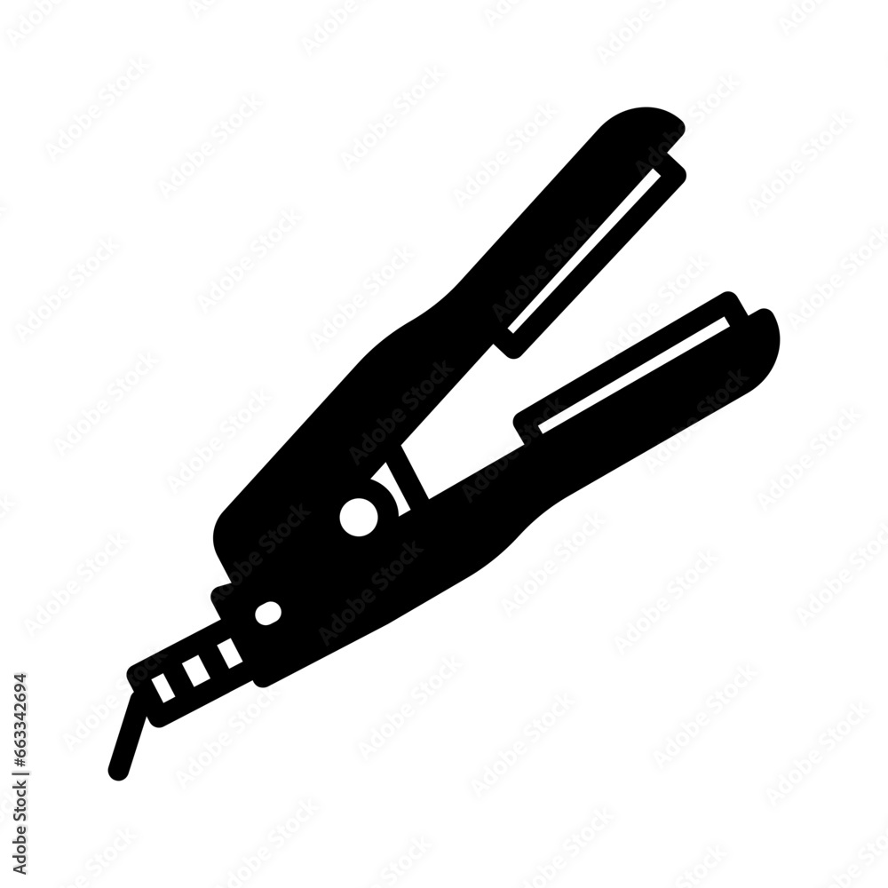Straightener icon in vector. Illustration Straightener icon in vector. Illustration