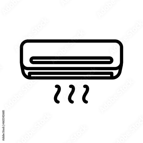 AC icon in vector. Illustration