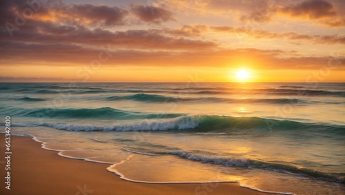 Golden Horizon: Ocean Sunrise