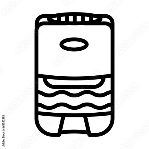 Dehumidifier icon in vector. Illustration