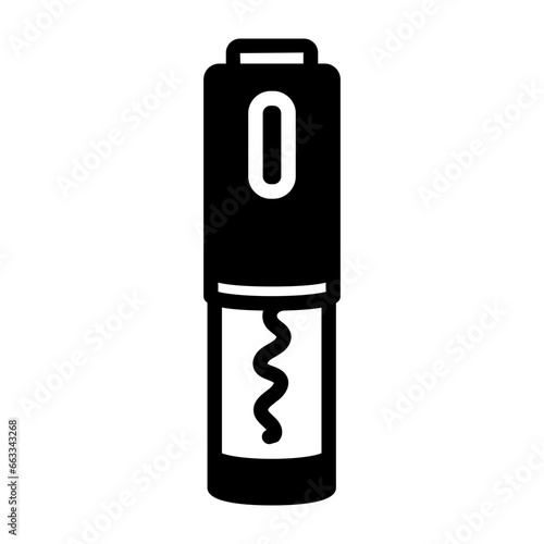 Wine Opener icon in vector. Illustration