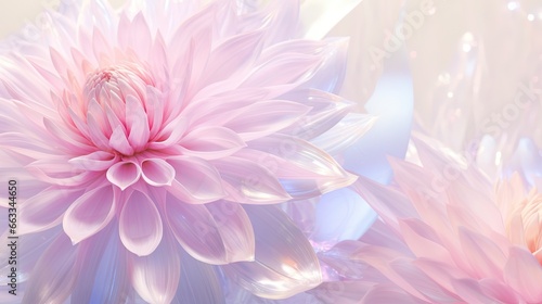  a close up of a pink flower on a white background. generative ai