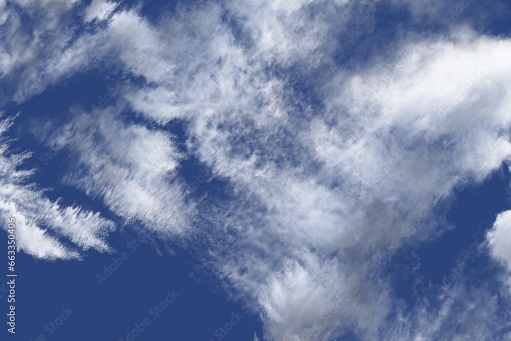 背景用の雲の3Dイラスト