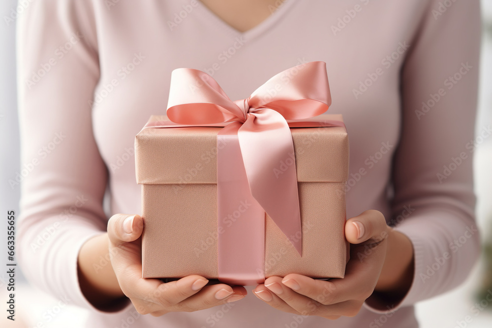 Hand holding a box Hand holding a box
