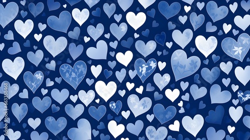 Hearts illustration background wallpaper design, love heart, valentines day card