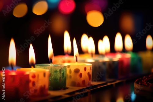 eye catching colorful and scented paraffin candle photography for aromatherapy