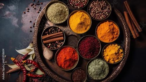 natural indian spices ingredient photography for flavorful food
