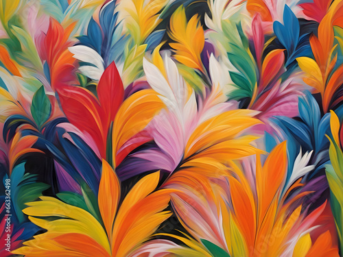 Ilustração abstrata e colorida representando o carnaval brasileiro para usar de fundo.