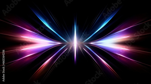 Abstract abstract neon glowing line, Technology background