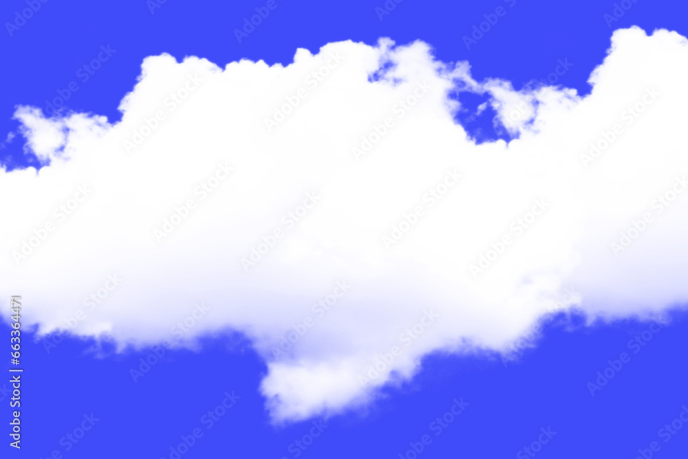 Obraz premium light blue has sunlight during the day Pure white clouds, air pollution, cut transparent background PNG 3D illustration