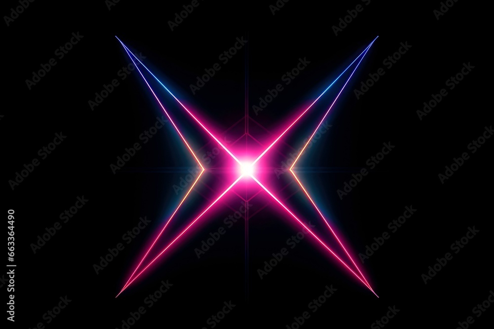 Abstract abstract neon glowing line, Technology background