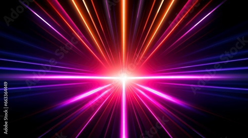 Abstract abstract neon glowing line, Technology background