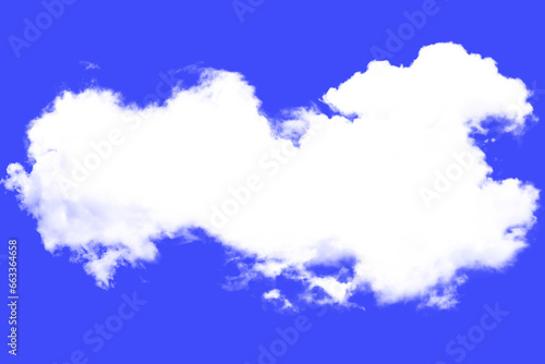 light blue has sunlight during the day Pure white clouds, air pollution, cut transparent background PNG 3D illustration