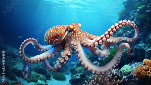Octopus in the Red Sea. Egypt, Africa