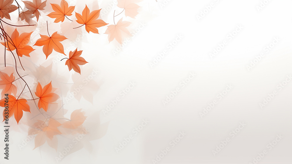 white background with copy space yellow autumn leaves layer postcard. white background with copy space yellow autumn leaves layer postcard.