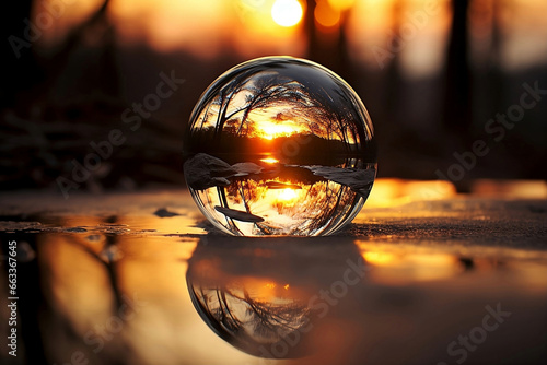 glass ball reflections  Reflecting on New Beginnings  Capturing the Essence of Fresh Starts Through Beautiful Reflective Imagery.