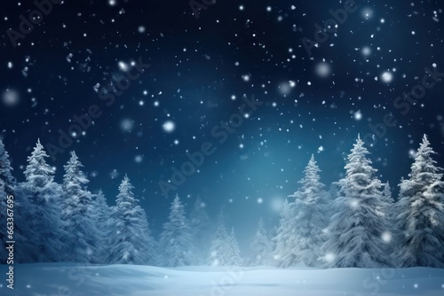 Beautiful winter christmas and new year background of dark night wallpaper background © SaraY Studio 