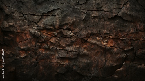 Dark ancient prehistoric soil under the ground texture background wallpaper