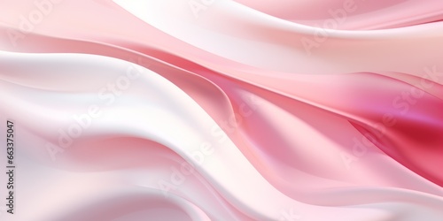Abstract wavy pattern silky in pink and white colors, monochrome background.