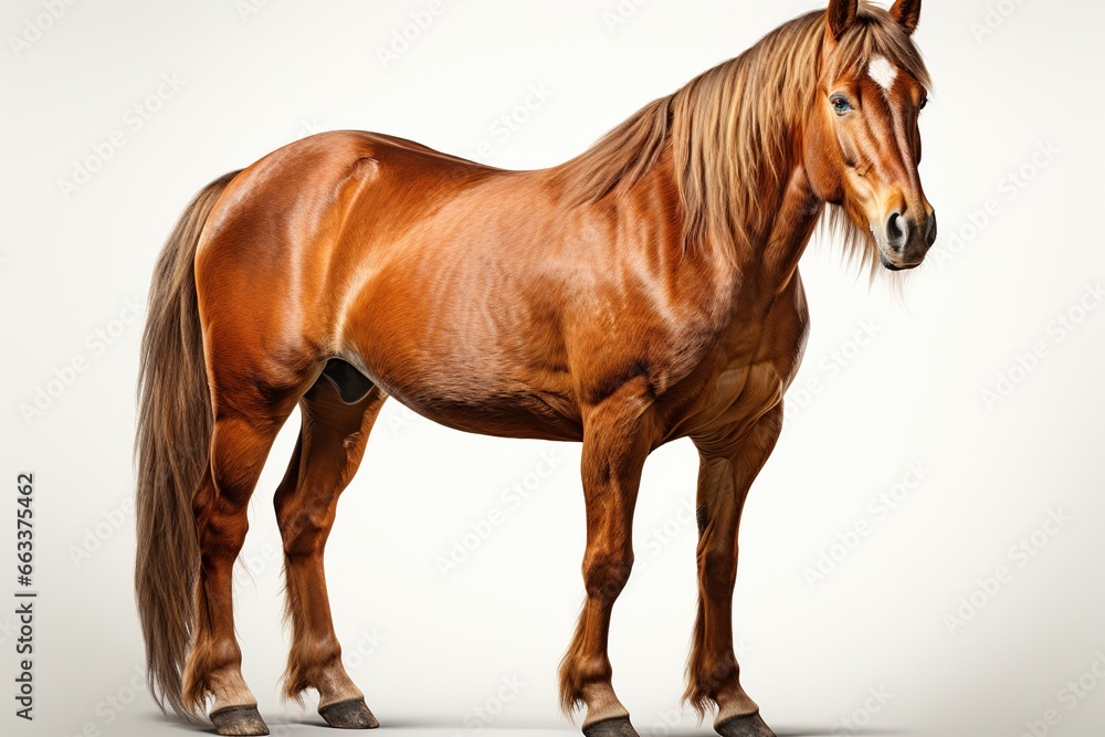 Fototapeta premium horse isolated on white background