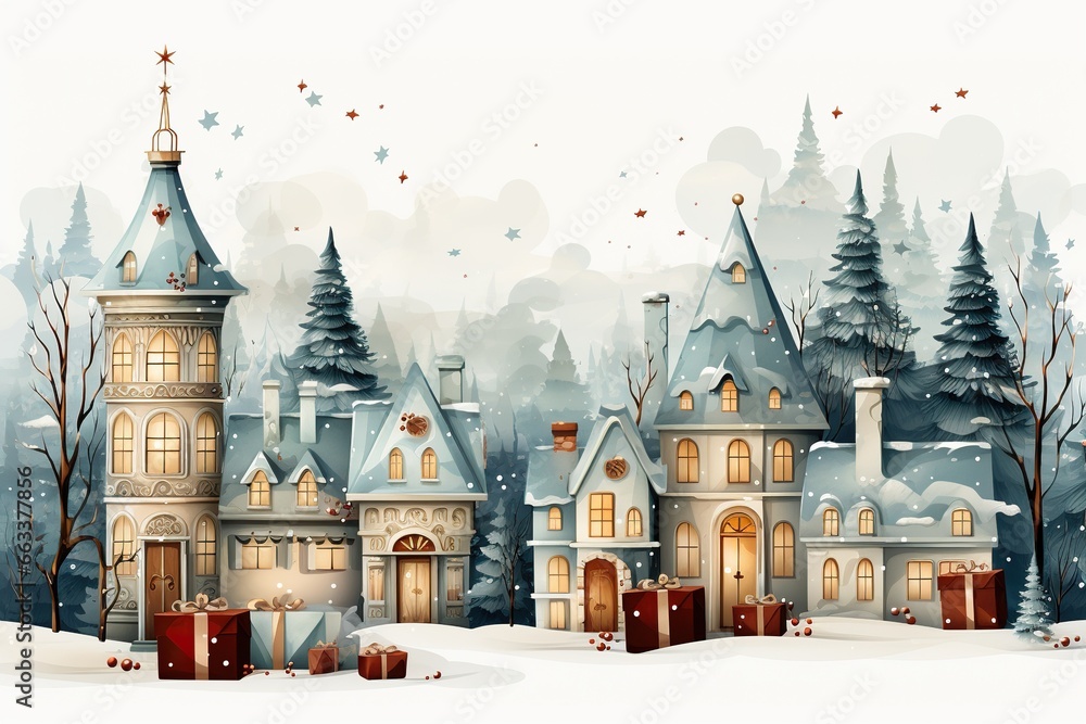 Fototapeta premium winter in the city