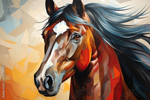horse head illustration