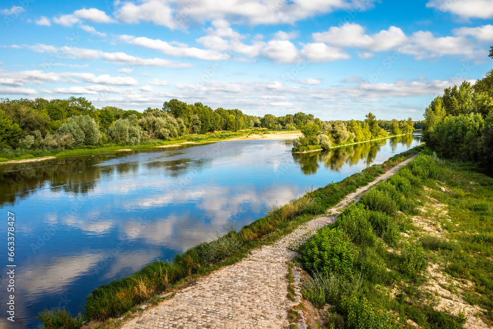 With a length of around 1006 kilometers, the Loire is the largest of french rivers that flow into the Atlantic.