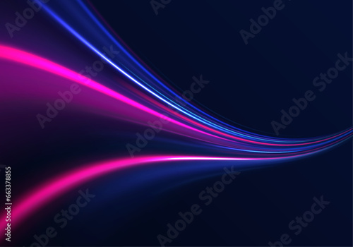A large set of low-poly designs made of thin lines in the form of branches, spirals and arcs. Magic golden luminous glow design. Neon motion glowing wavy lines. Vector illustration.
