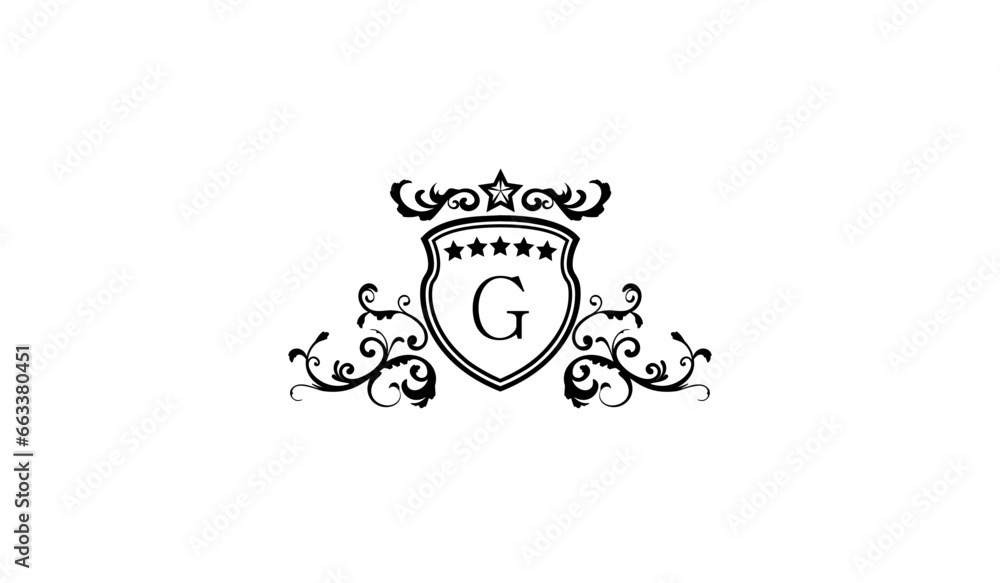 Obraz premium Black elegant logo template G