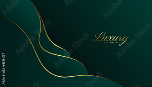 Green luxury waves background. Elegant style concept. Images wallpaper