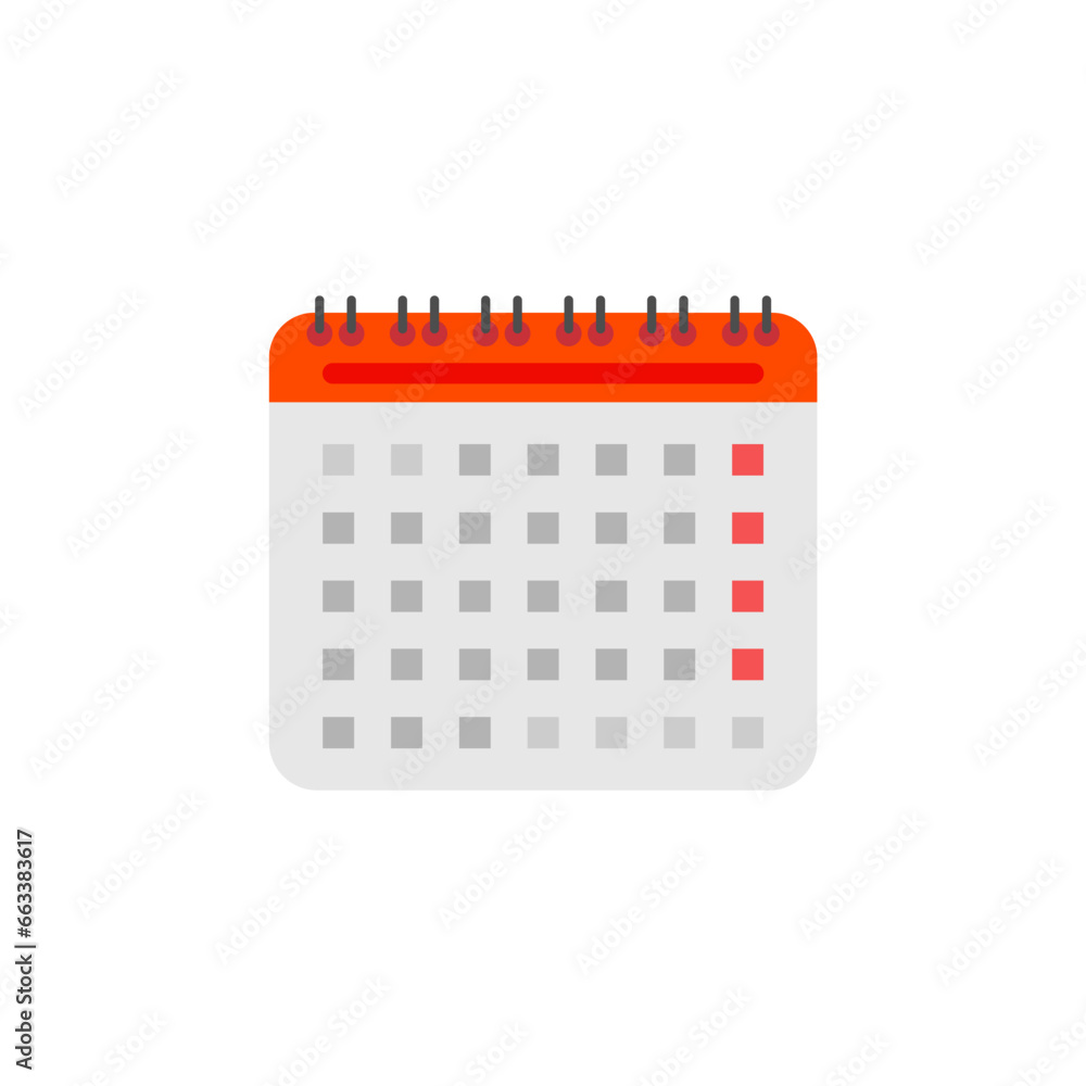 Calendar icon vector design illustration isolated on white background Calendar icon vector design illustration isolated on white background