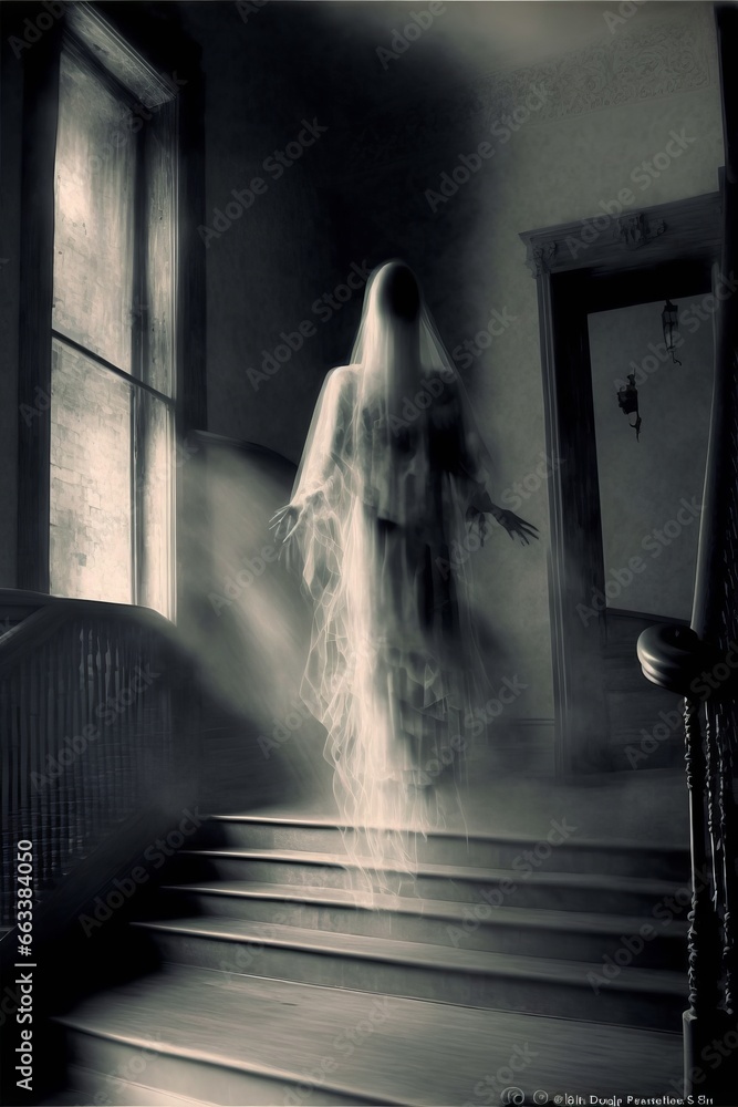 Old ghost photograph Old ghost photograph