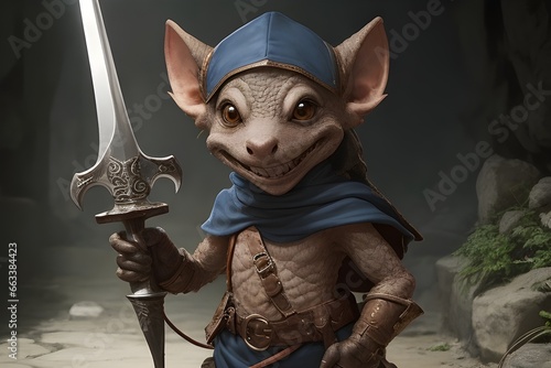 Plakat Kobold holding a Dagger