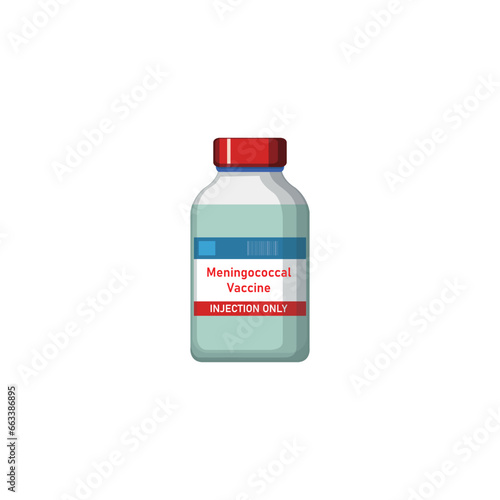  Meningococcal Vaccine Concept Design. Vector Illustration.	 photo