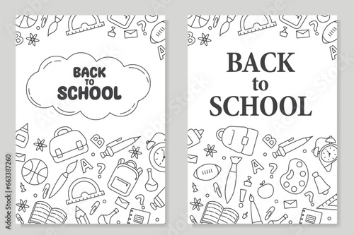 Freehand drawing school items.Concept of education. Online education.Doodle sketch style vector.Doodle school icon.Hand drawn stadying education.School supplies and creative elements.