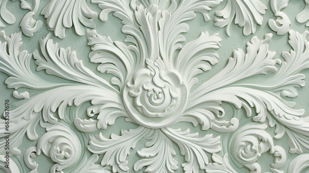 mint background flowers on paper wallpaper in victorian style. mint background flowers on paper wallpaper in victorian style.