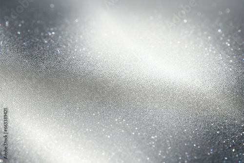 Sparkling backdrop Abstract texture with a glowing silver glitter paper wall