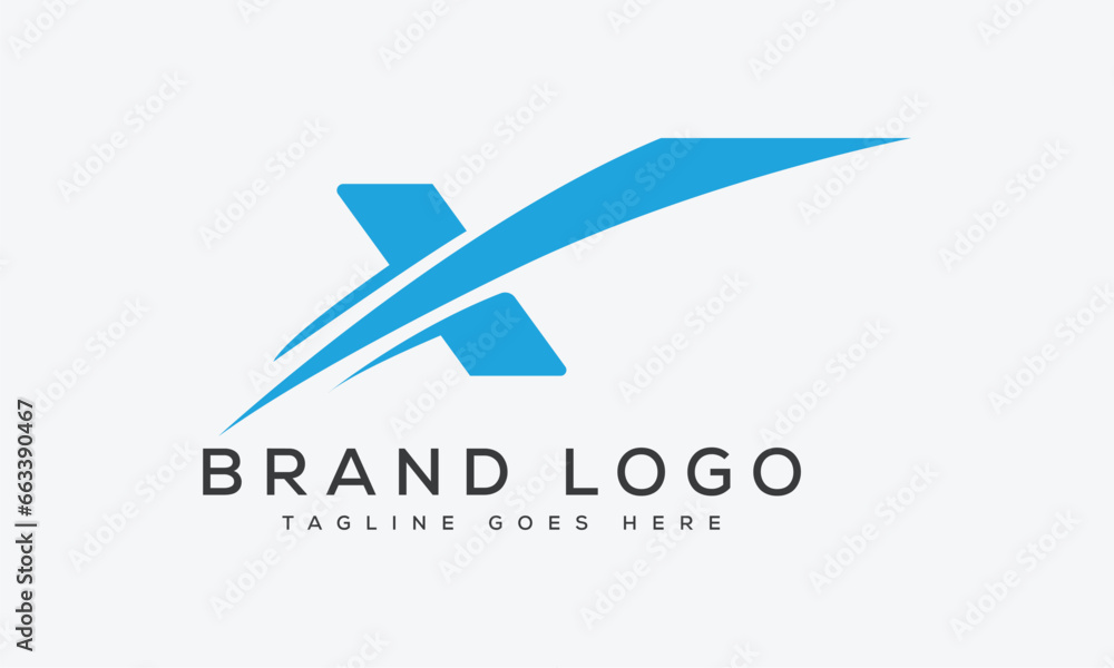 letter X logo design vector template design for brand.