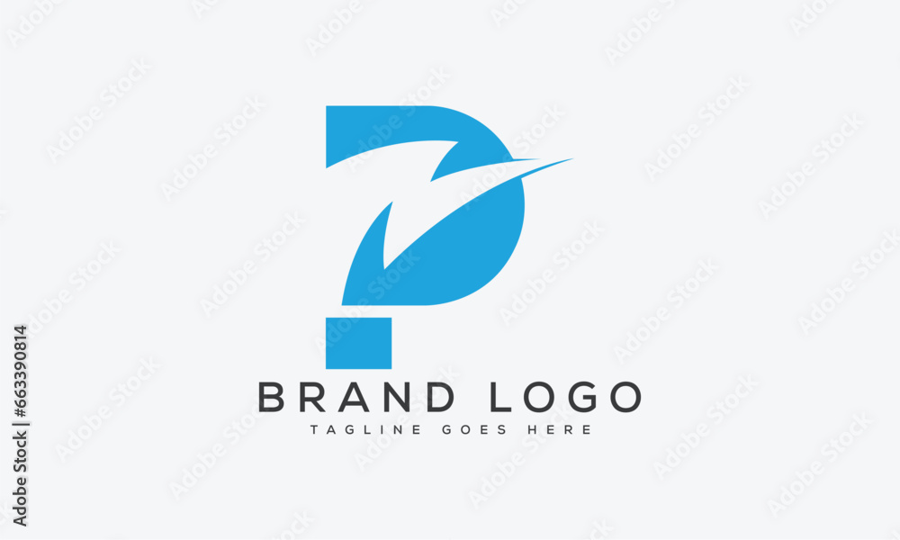 letter P logo design vector template design for brand. letter P logo design vector template design for brand.
