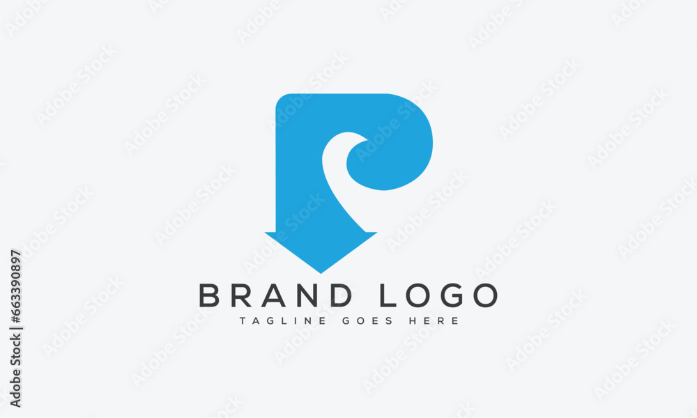 letter P logo design vector template design for brand. letter P logo design vector template design for brand.