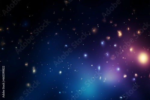 Starry night abstract background, a celestial canvas of sparkling stars