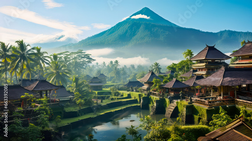 Landschaft auf Bali. Generiert mit KI