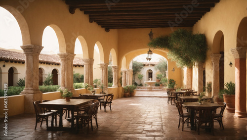 Spanish Mission Courtyard