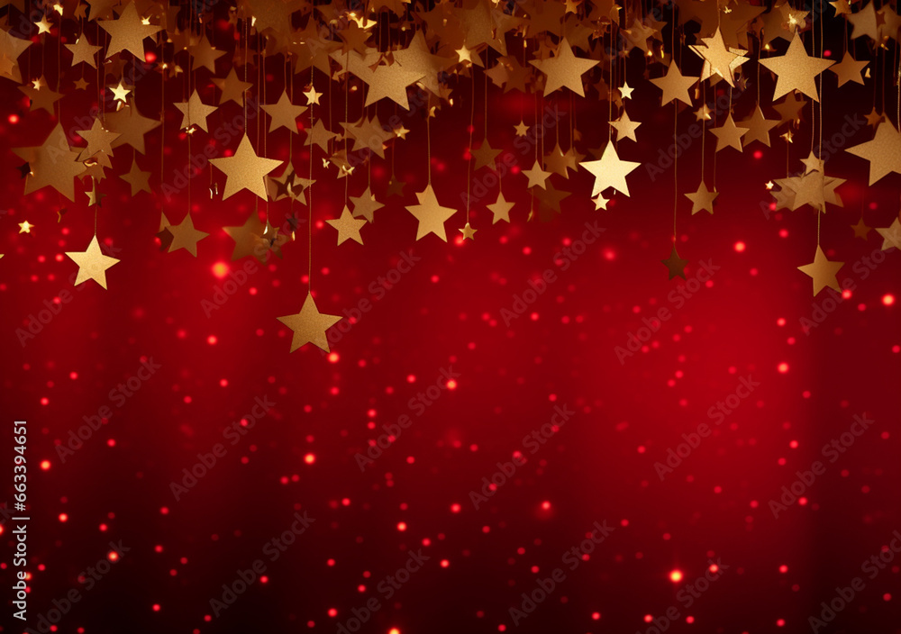 An abstract and symbolic backdrop featuring numerous golden stars against a red canvas, representing China, the nation of Asia. Generative AI.. An abstract and symbolic backdrop featuring numerous golden stars against a red canvas, representing China, the nation of Asia. Generative AI..