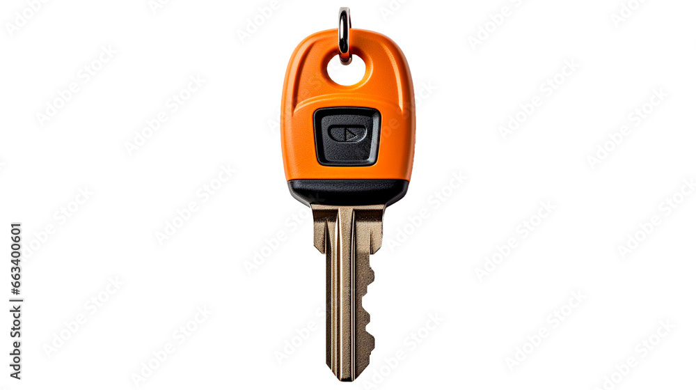 Isolated Car Key on Transparent PNG Background. Generative AI. Isolated Car Key on Transparent PNG Background. Generative AI.