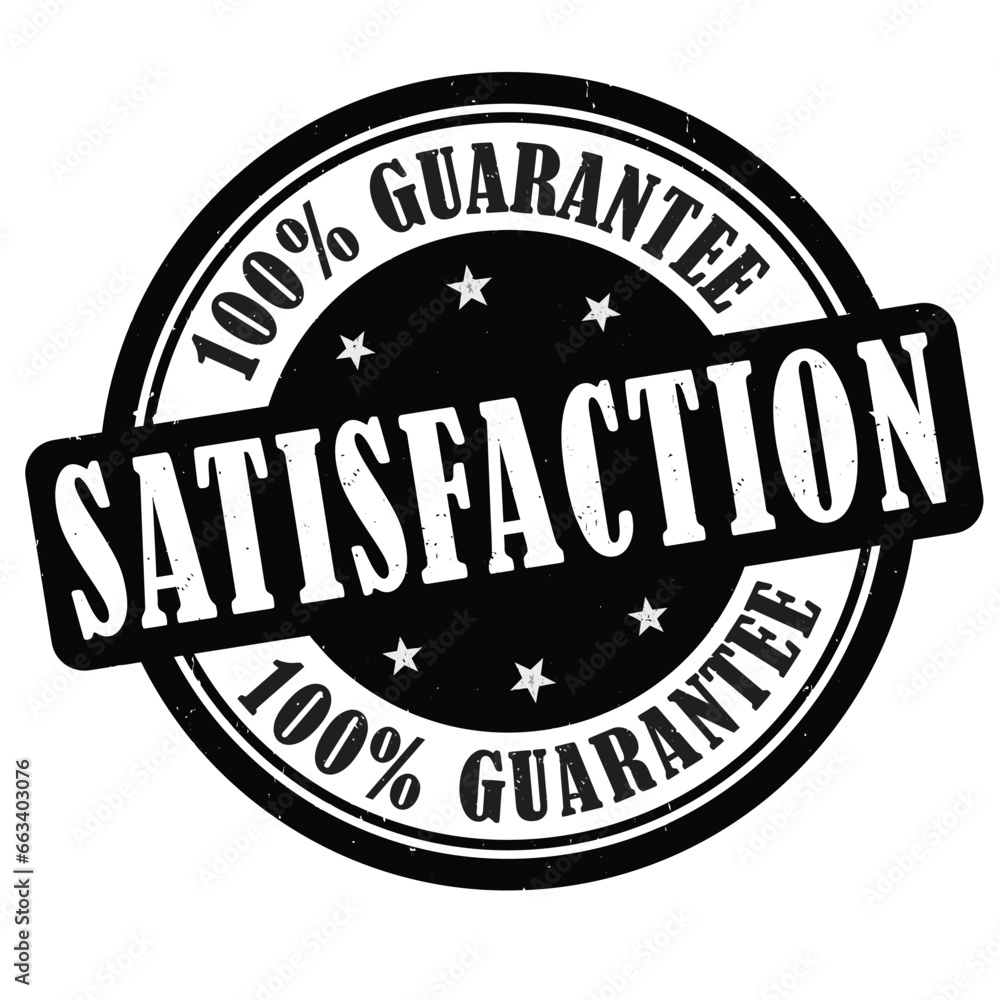 Obraz premium Satisfaction guarantee grunge rubber stamp